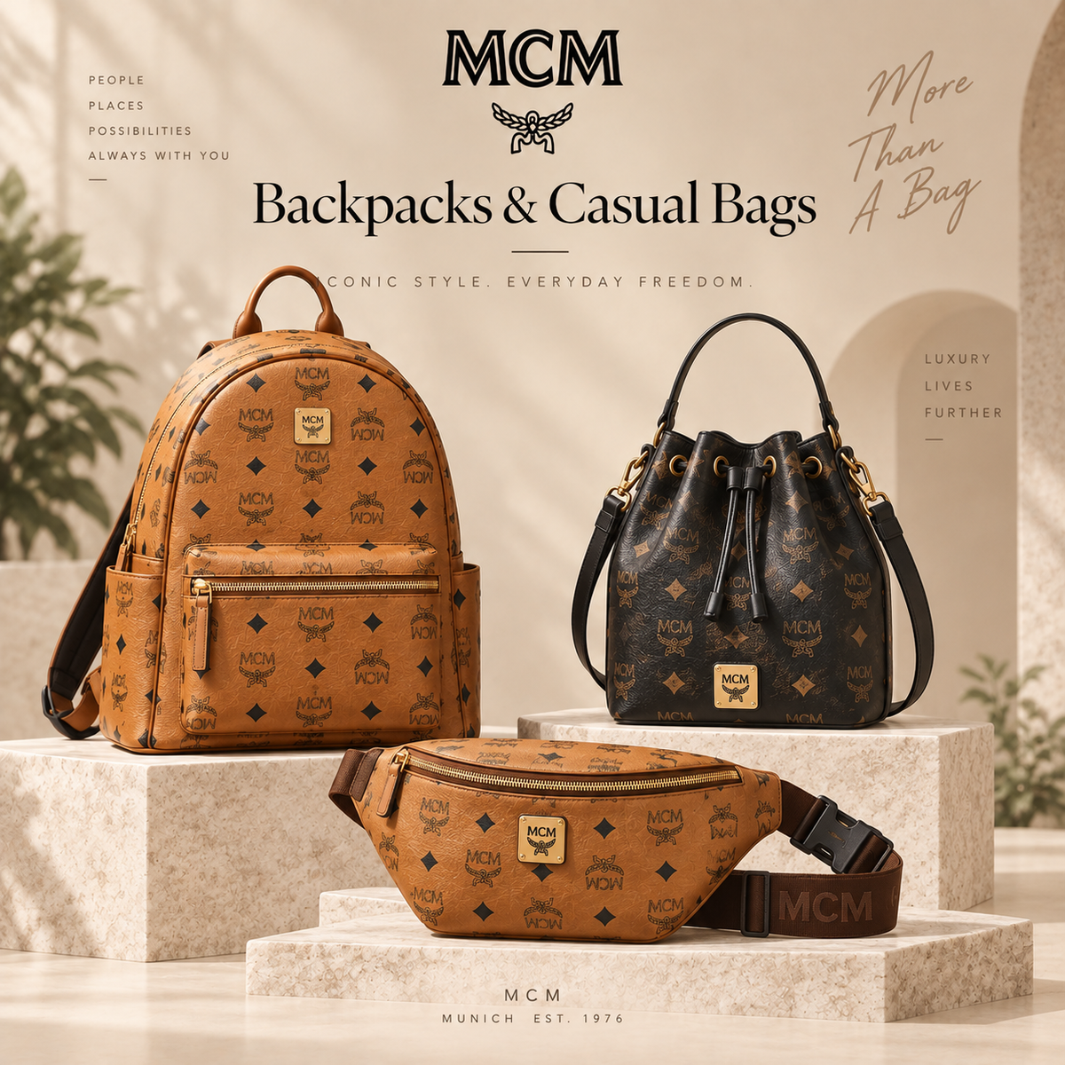 MCM Backpacks & Casual Bags