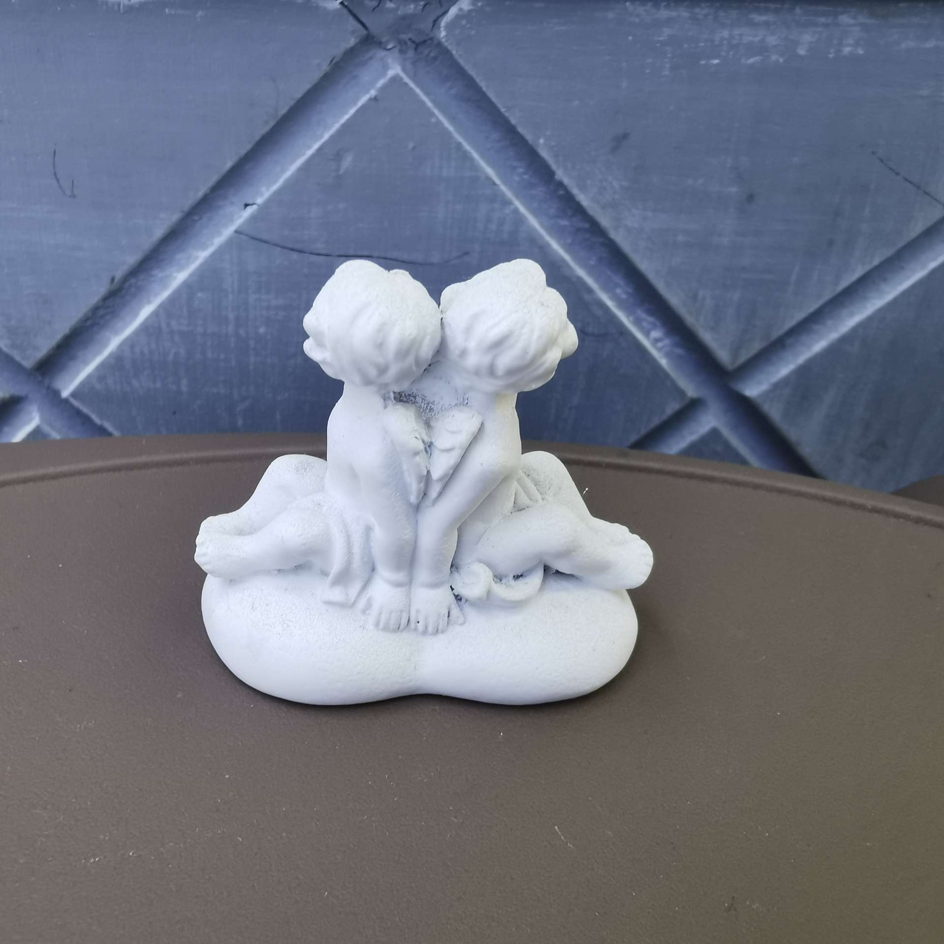 White Cherub Angel Figurine Set – Cute Angel Statues with Book & Heart for Home Decor
