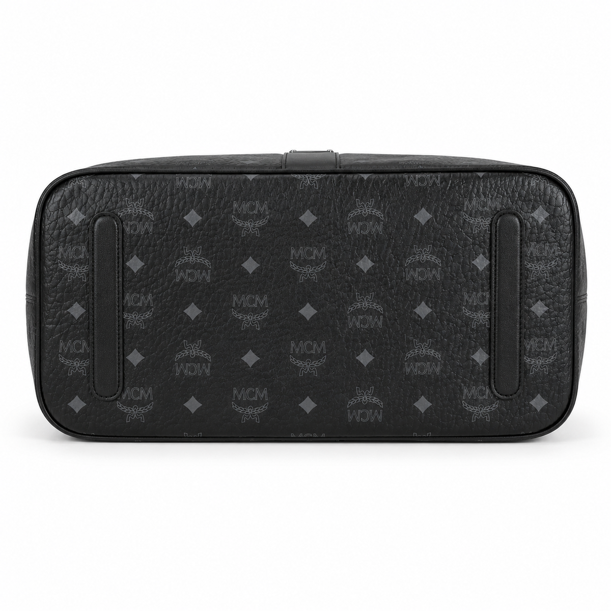 MCM Liz Black Visetos canvas and leather featuring a detachable pouch  drawstring closure and multi-functional shoulder strap for women