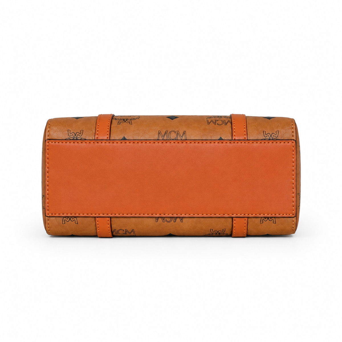 MCM Cognac-colored all-over print detachable shoulder strap multi-purpose women's bag (carry by hand shoulder bag crossbody bag)