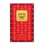 MCM 2022 Limited Edition Red Backpack with auspicious red Visetos print and leather handles It features a woody floral-fruity fragrance making it suitable as a holiday gift or a collectible item