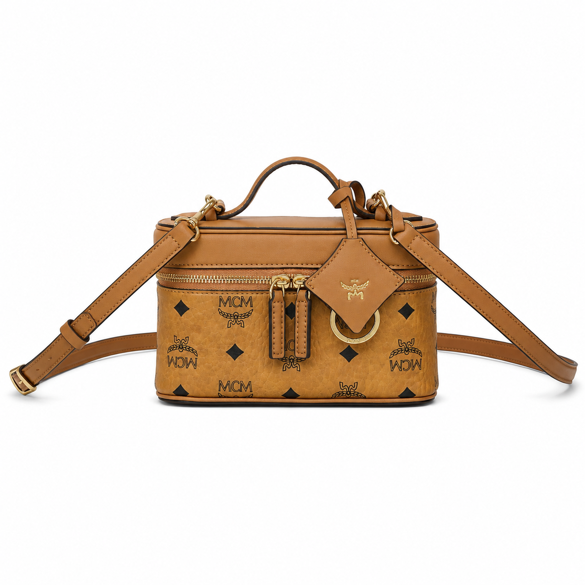 MCM Aren Mini Makeup Bag  Visetos Print Detachable Shoulder Strap Can be Carried by Hand or Crossbody New Arrival for Spring/Summer 2026