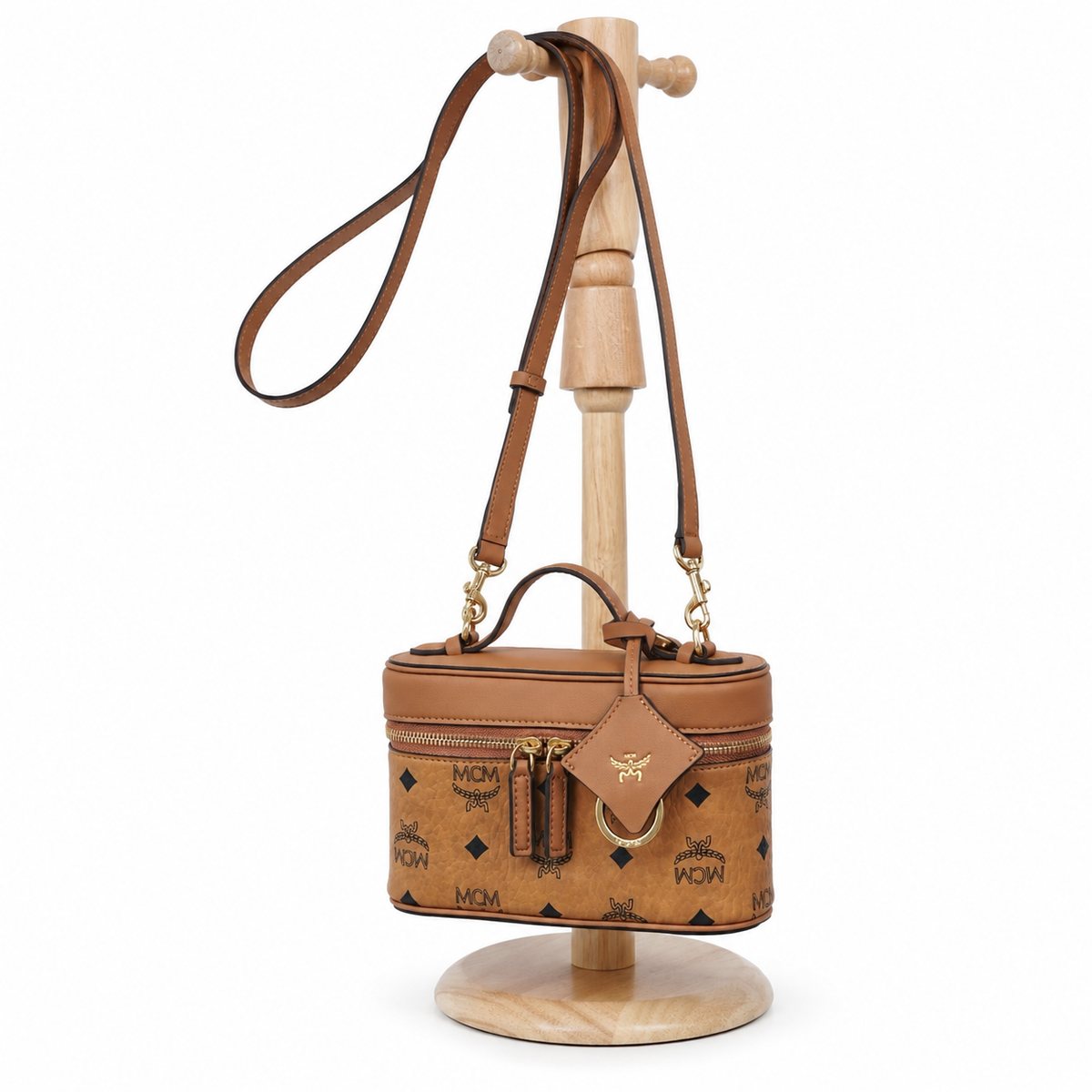 MCM Aren Mini Makeup Bag  Visetos Print Detachable Shoulder Strap Can be Carried by Hand or Crossbody New Arrival for Spring/Summer 2026