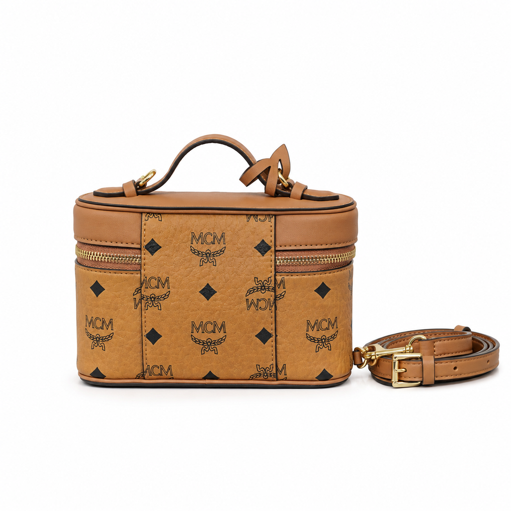 MCM Aren Mini Makeup Bag  Visetos Print Detachable Shoulder Strap Can be Carried by Hand or Crossbody New Arrival for Spring/Summer 2026
