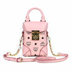 MCM Soft Berlin Mini Fries Bag | Soft pink Visetos print + detachable shoulder strap  can be carried by hand or worn crossbody new arrival for Spring/Summer 2026