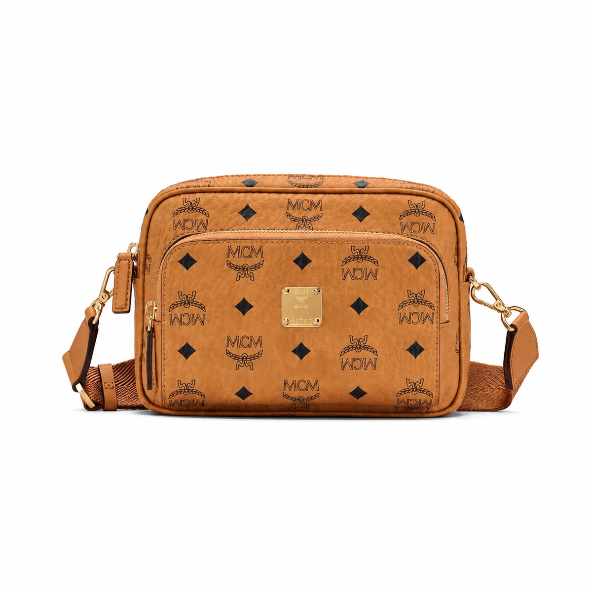 MCM Visetos Klassik mini camera bag with detachable shoulder strap can be worn as a shoulder bag or crossbody bag new arrival for Spring/Summer 2026