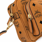 MCM Visetos Klassik mini camera bag with detachable shoulder strap can be worn as a shoulder bag or crossbody bag new arrival for Spring/Summer 2026