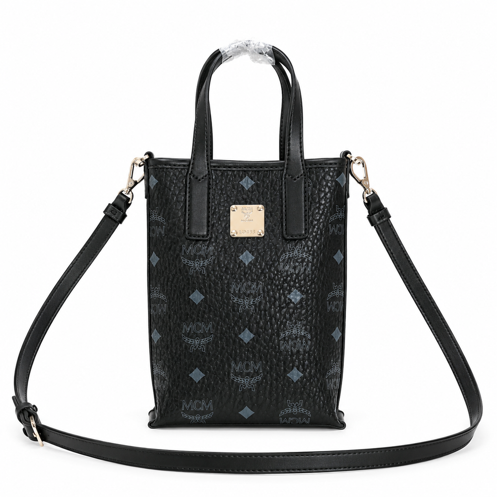 MCM Essential Visetos Mini Tote Bag with detachable shoulder strap can be carried by hand or worn crossbody new arrival for Spring/Summer 2026