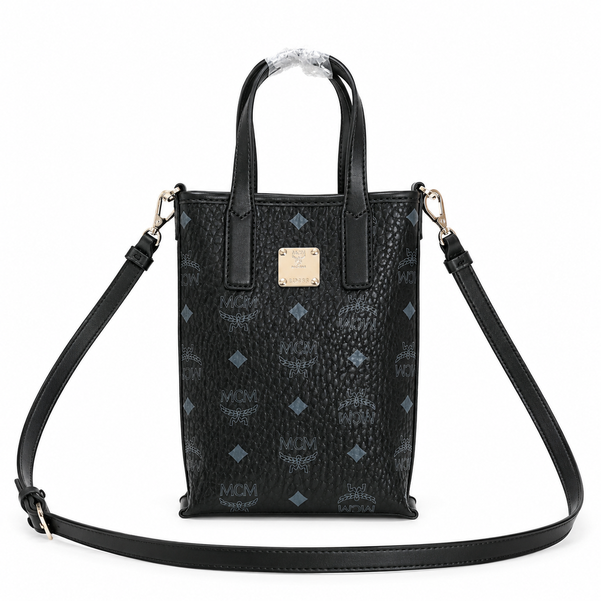 MCM Essential Visetos Mini Tote Bag with detachable shoulder strap can be carried by hand or worn crossbody new arrival for Spring/Summer 2026
