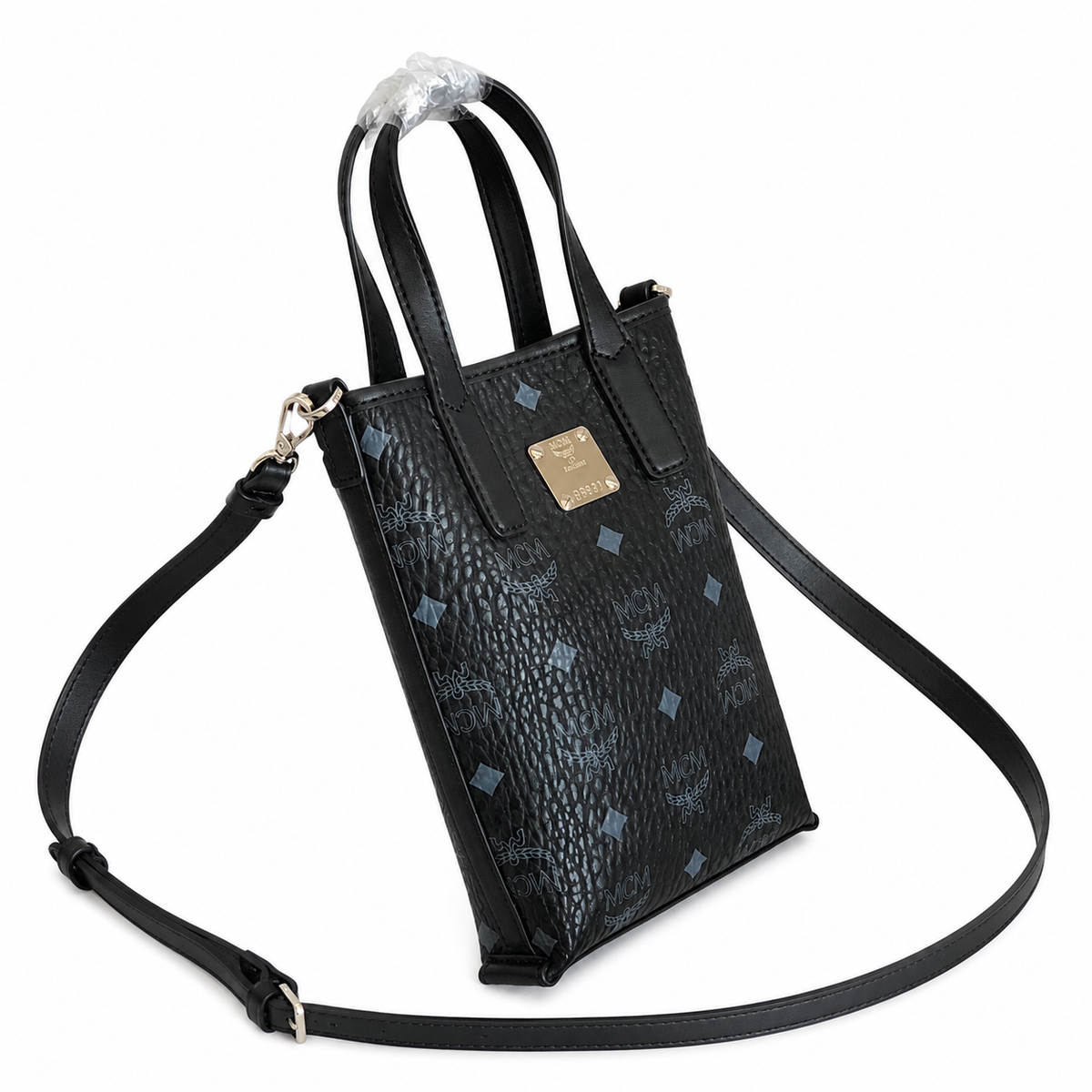 MCM Essential Visetos Mini Tote Bag with detachable shoulder strap can be carried by hand or worn crossbody new arrival for Spring/Summer 2026