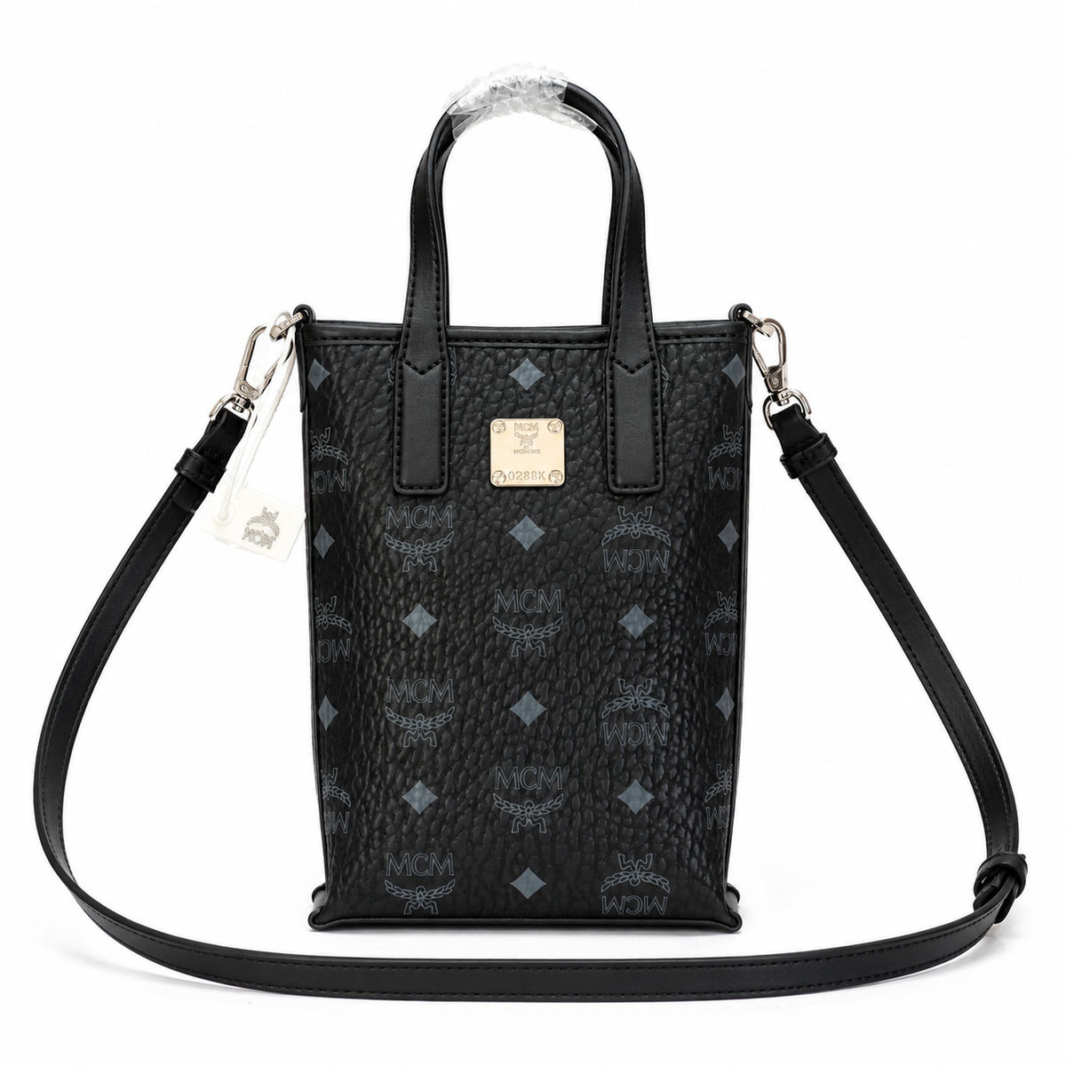 MCM Essential Visetos Mini Tote Bag with detachable shoulder strap can be carried by hand or worn crossbody new arrival for Spring/Summer 2026