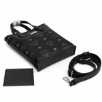 MCM Essential Visetos Mini Tote Bag with detachable shoulder strap can be carried by hand or worn crossbody new arrival for Spring/Summer 2026