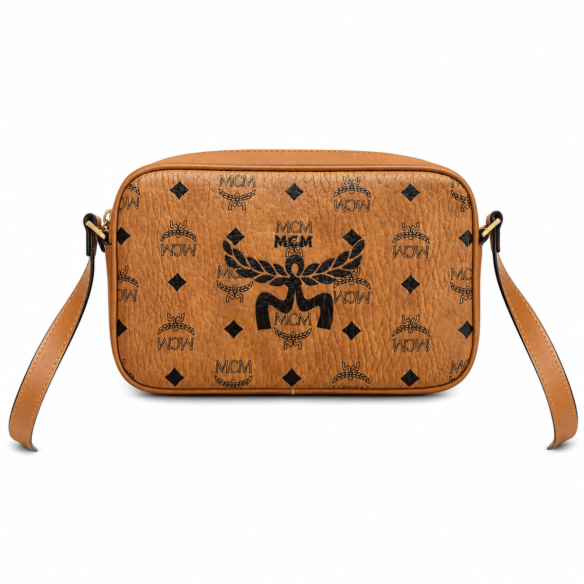 MCM Visetos Klassik Mini Camera Bag with detachable shoulder strap can be worn as a shoulder bag or crossbody bag new arrival for Spring/Summer 2026