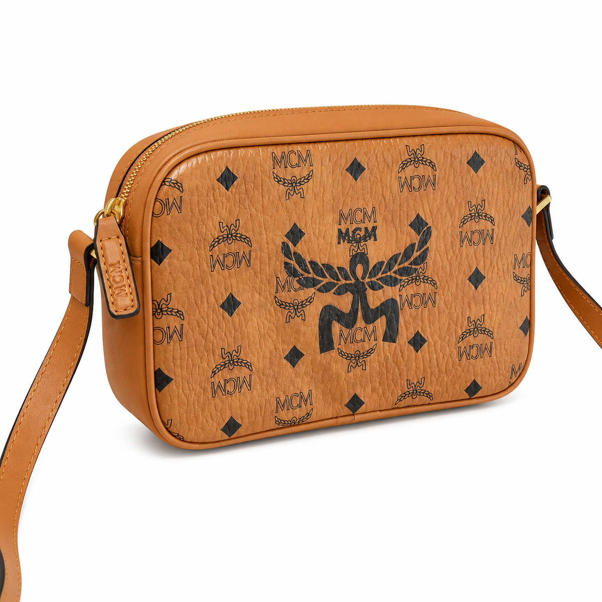 MCM Visetos Klassik Mini Camera Bag with detachable shoulder strap can be worn as a shoulder bag or crossbody bag new arrival for Spring/Summer 2026