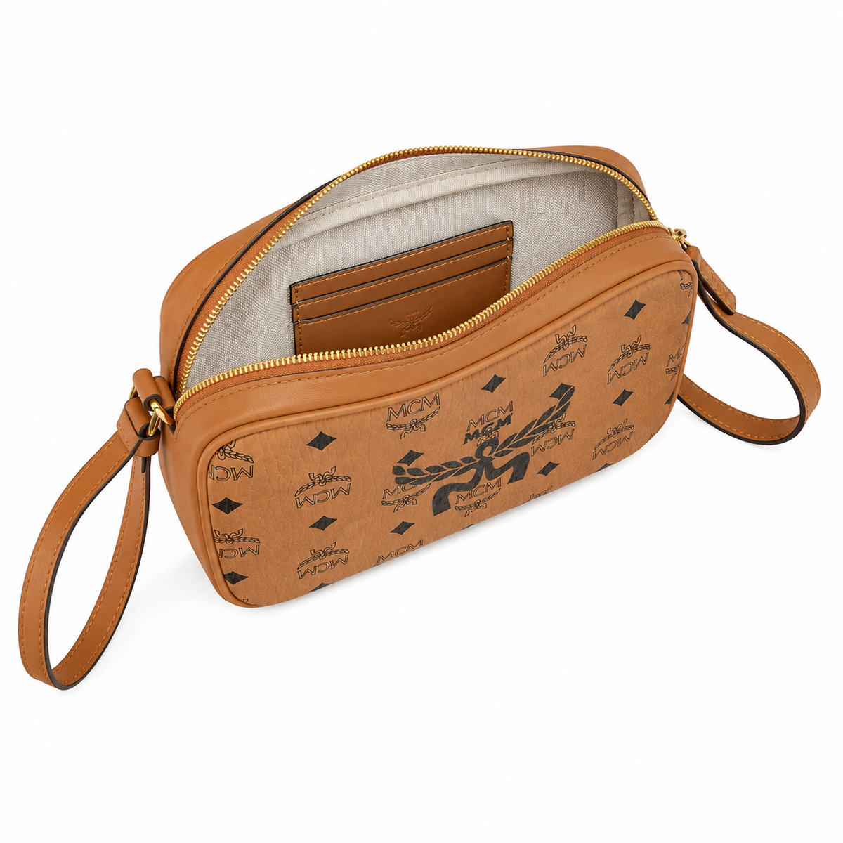 MCM Visetos Klassik Mini Camera Bag with detachable shoulder strap can be worn as a shoulder bag or crossbody bag new arrival for Spring/Summer 2026