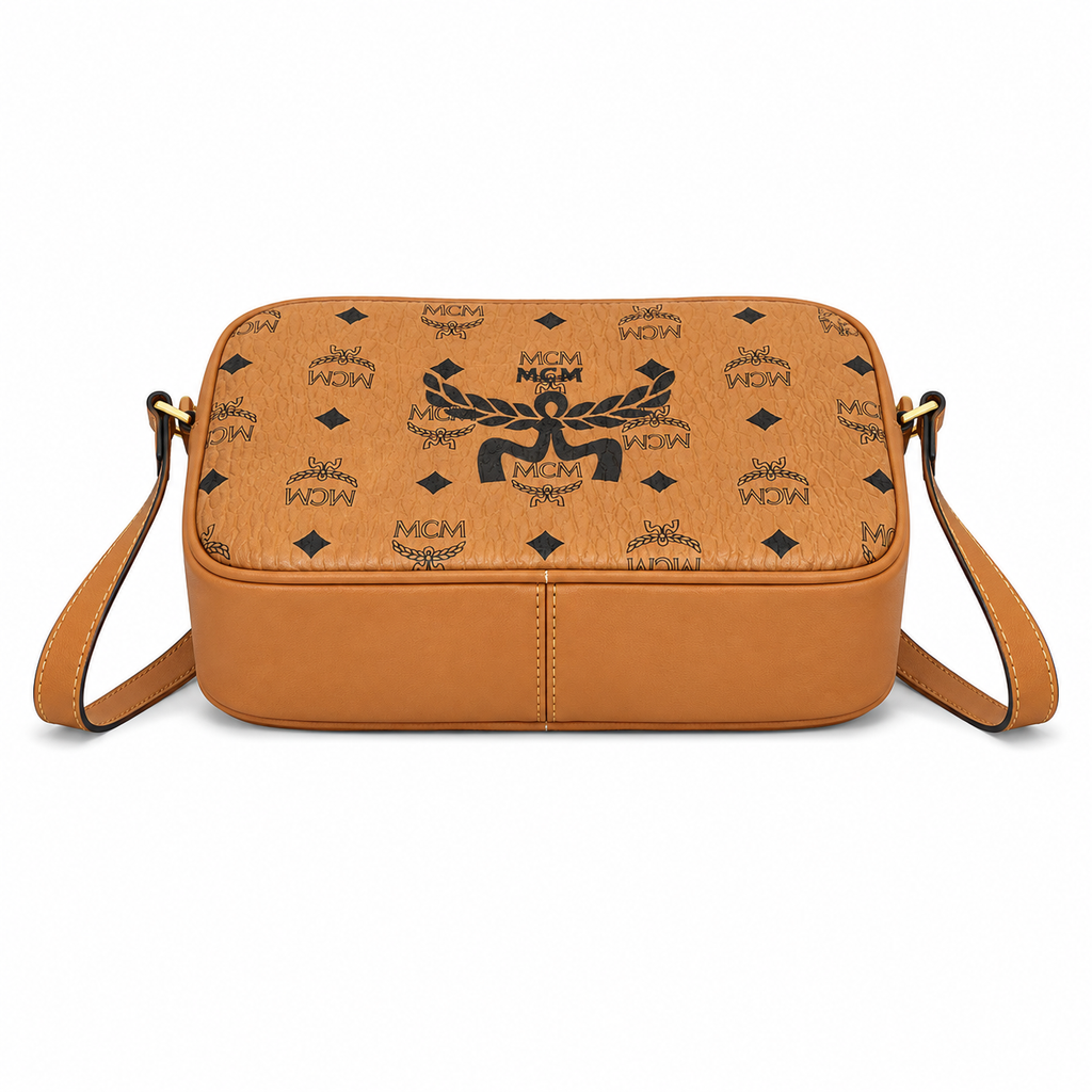 MCM Visetos Klassik Mini Camera Bag with detachable shoulder strap can be worn as a shoulder bag or crossbody bag new arrival for Spring/Summer 2026