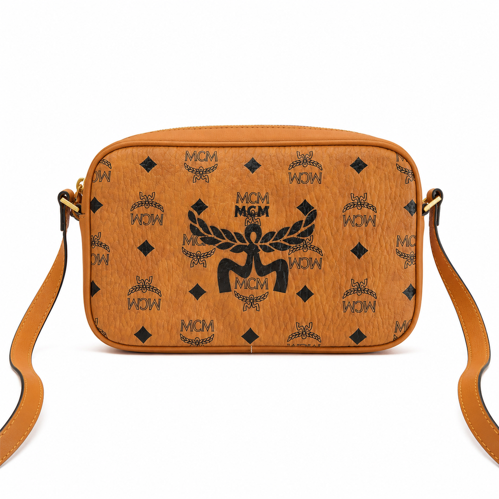 MCM Visetos Klassik Mini Camera Bag with detachable shoulder strap can be worn as a shoulder bag or crossbody bag new arrival for Spring/Summer 2026