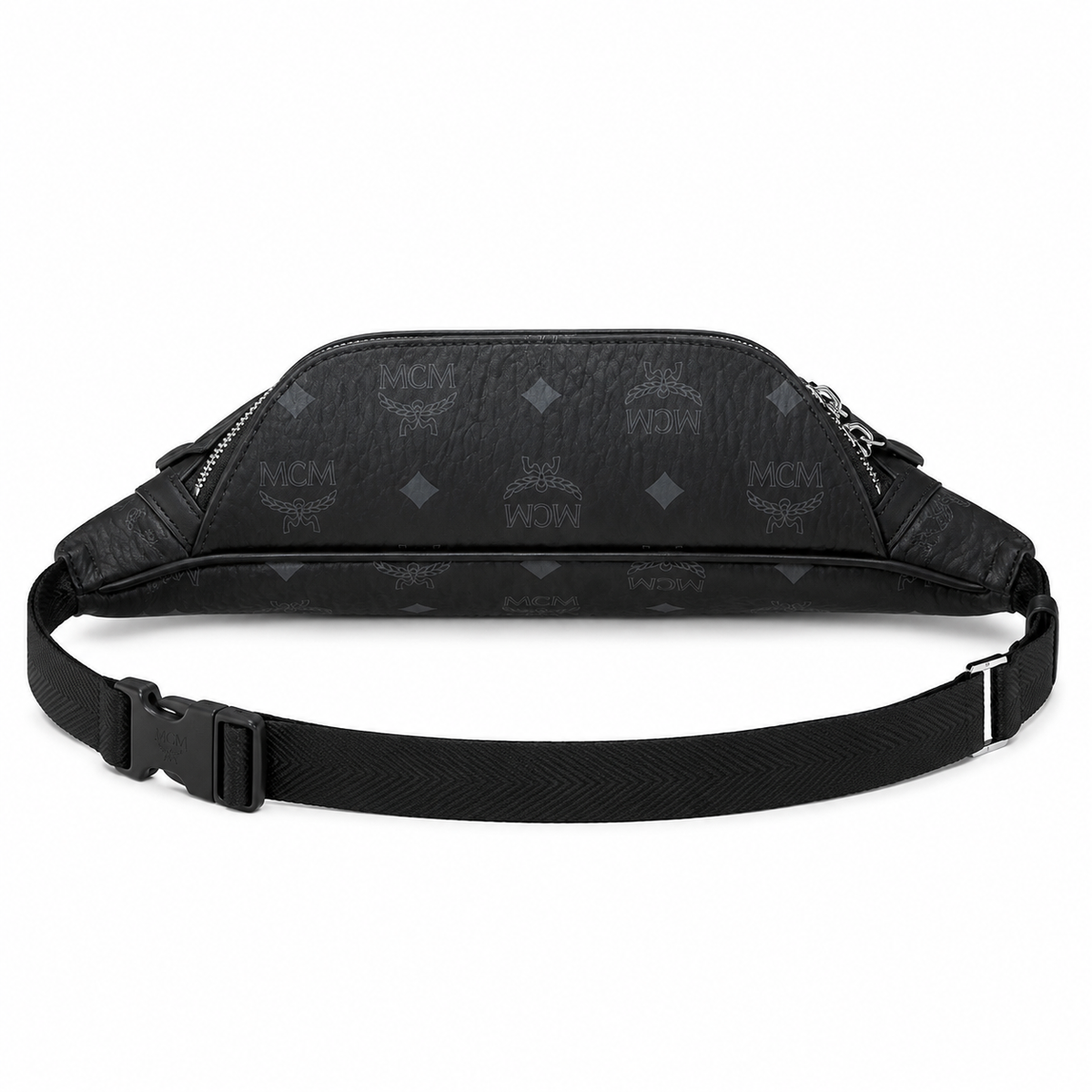 MCM Fursten series Visetos print black with adjustable shoulder strap unisex stylish chest bag/crossbody bag for commuting and travel