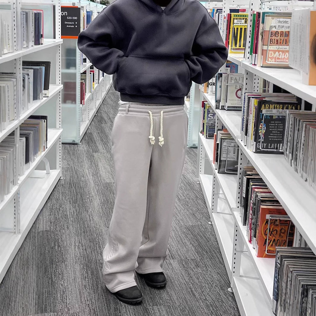American Retro Casual West Coast Sweatpants High Street Kpop Hip Hop Rap Casual Pants Loose Straight Pants Y2K