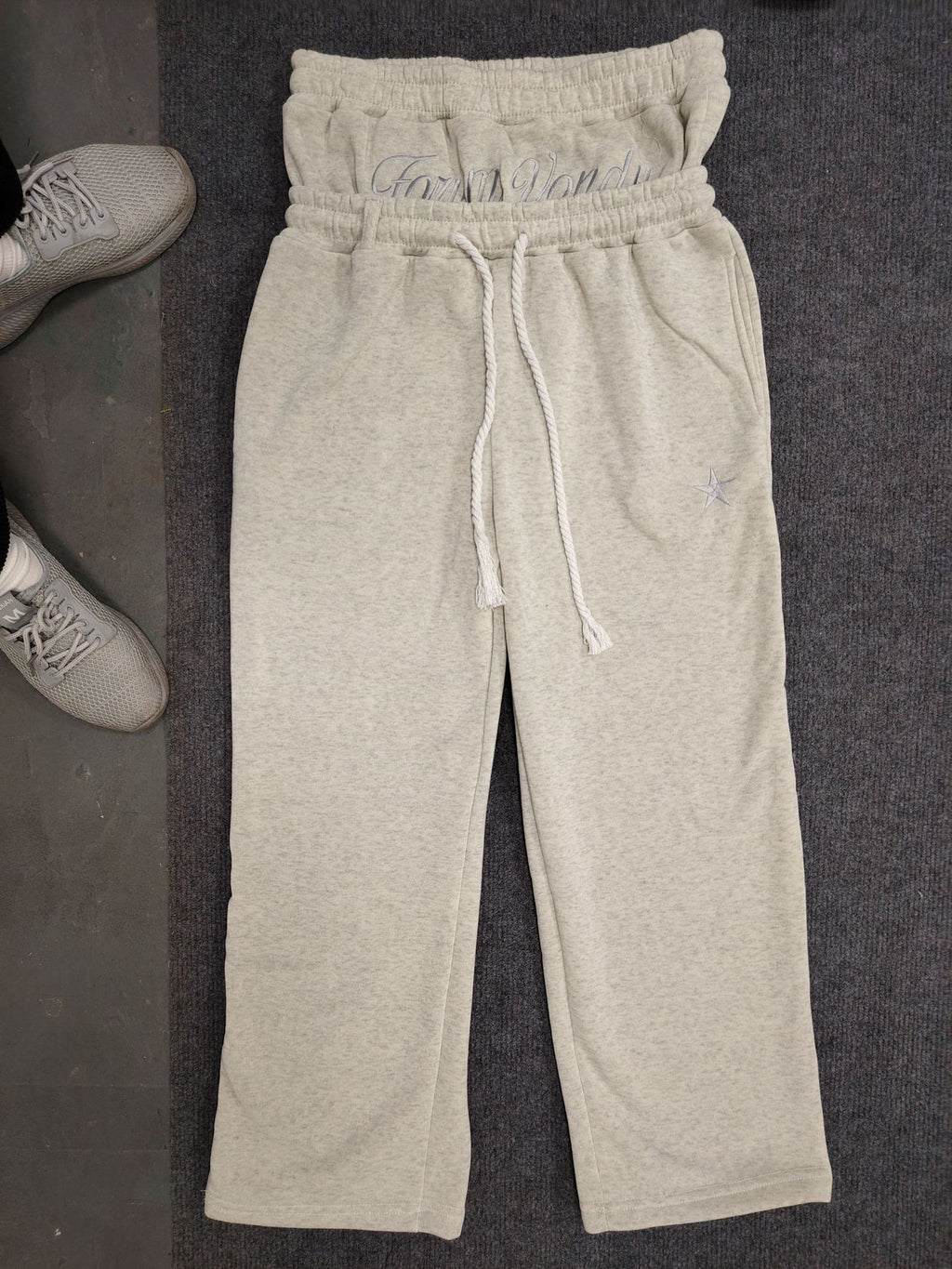 American Retro Casual West Coast Sweatpants High Street Kpop Hip Hop Rap Casual Pants Loose Straight Pants Y2K