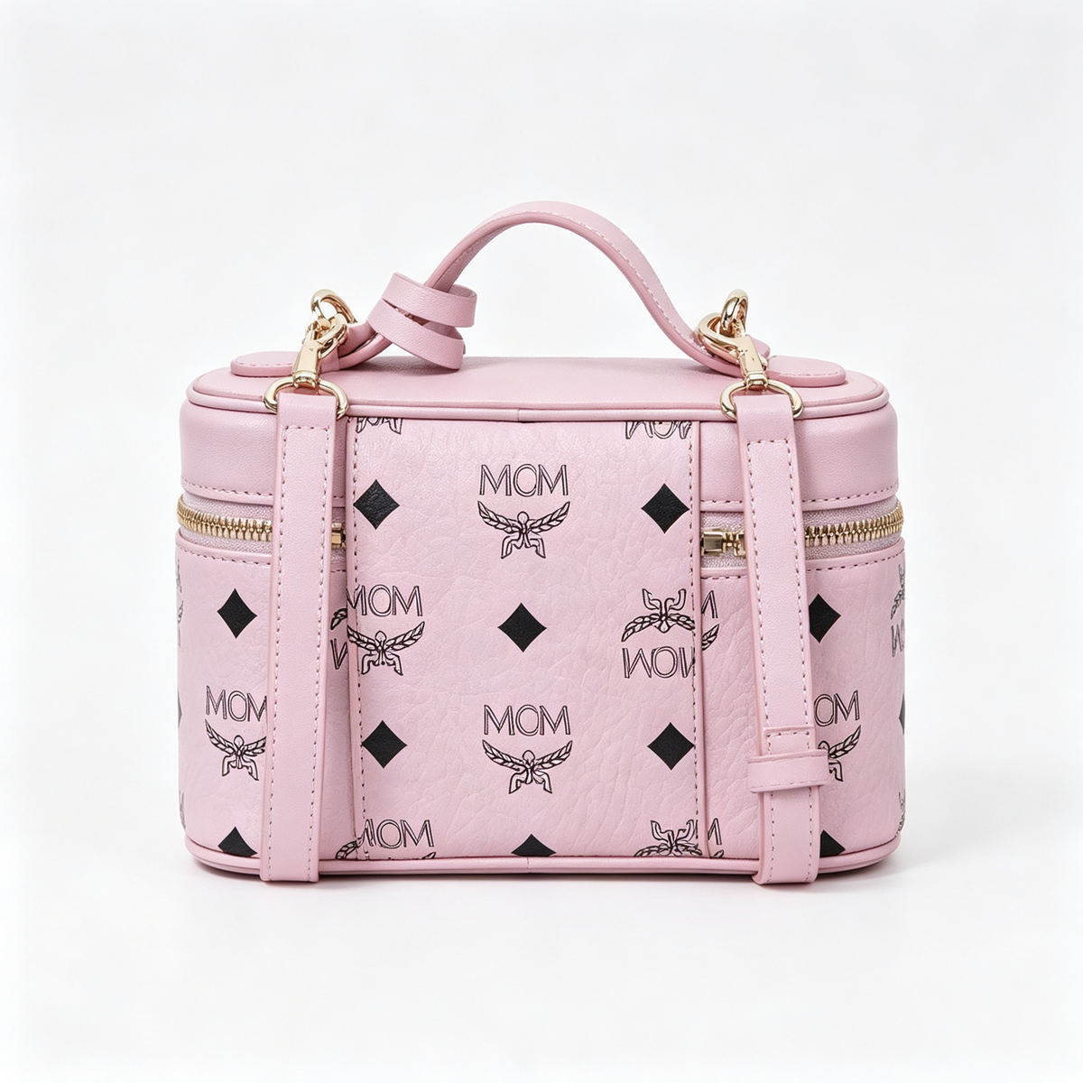MCM's classic Visetos print mini vanity bag with a detachable shoulder strap can be carried by hand or worn crossbody A new arrival for Spring/Summer 2026